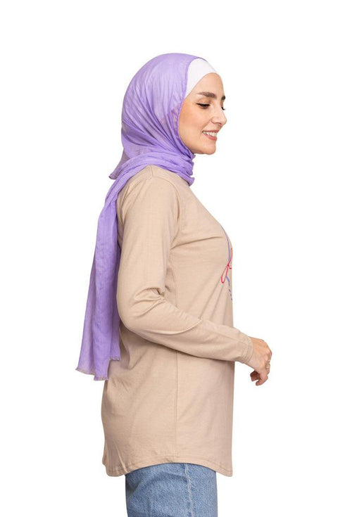 Latte Printed Long - Sleeve Design 38 - Khotwh